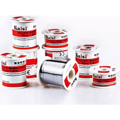Kaisi Solder Wire Flux 1.2% Rosin Core Tin Solder Wire Sn60/Pb40 Soldering Welding Flux Tin Wire Soldering Supplies 0.3-0.8mm