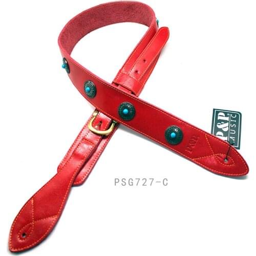High-class Guitar Strap Genuine Leather Handcraft for Electric Guitar Bass Acoustic Guitarra Folk Guitar Accessories belt