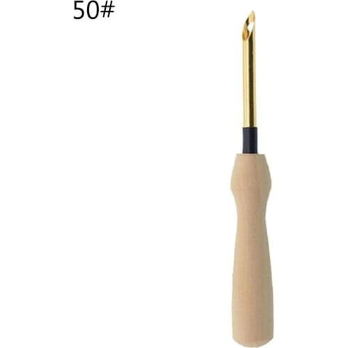 Knitting Embroidery Pen Weaving Felting Craft Punch Needle Threader Wooden Tool