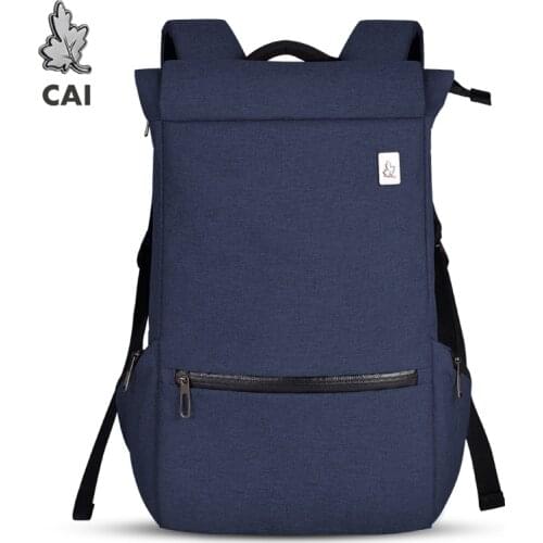 CAI Unique Backpack Design School Shoulder Bag Laptop Collage High Capacity Zipper Design Book Travel Back Bags for Men Woman