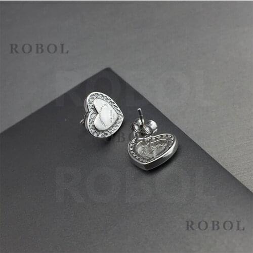 High-end original quality silver love LOVE earrings, suitable for beautiful ladies to wear and enhance their temperament