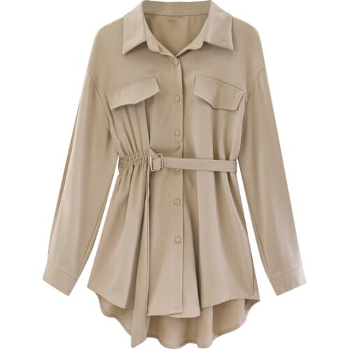 WOQN Women's Ruffle Shirts