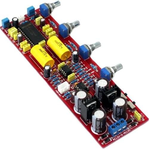 LM4610N+NE5532 Tweeter Bass Volume Tone Adjust Amplifier Assembled Board YJ0019