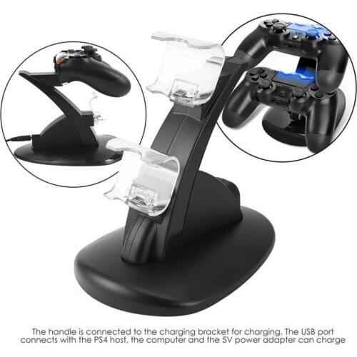 Controller Charging Dock LED Dual USB PS4 Charging Dock Station Cradle for Sony Playstation4 PS4 / PS4 Pro / PS4 Slim Controller