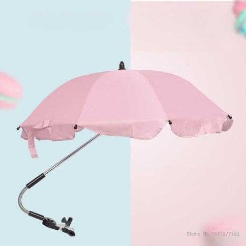 Stroller Sunshade Umbrella Tricycle Walking Baby Artifact Baby Carriage Umbrella Rain Cover Ultraviolet Sun Umbrella