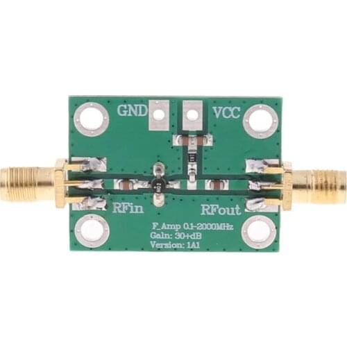 0.1-2000MHz 2GHz RF Wideband Low Noise Amplifier LNA Broadband Module Gain 30dB