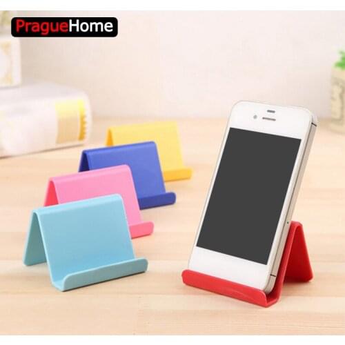 1PC Plastic Phone Holder Stand Moblie Phone Support For Home Living Room Holder Desk Cell Phone Holder Stand Storage Accessories