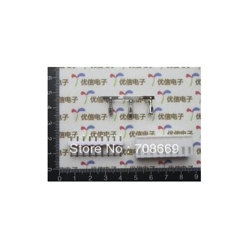 100 Sets VH 3.96mm Connector 9 pins Housing/Base/Pins