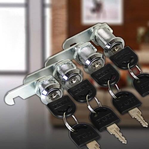 16/20/25/30mm Security Cam Cylinder Lock Door Barrel Drawer Cabinet Mail Box Locker Cupboard Furniture Locks 2-Key Hardware