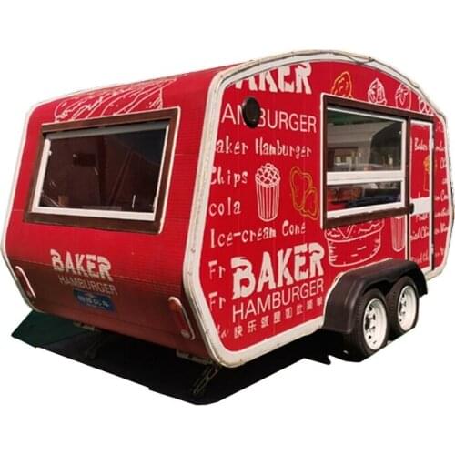2020 Customized Food Cart Australian Mobile Fast Food Van Design Food Truck Food Trailer For Sale