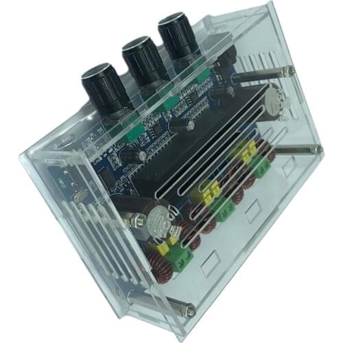 2x50W+100W Bluetooth 5.0 Dual TPA3116D2 Power Subwoofer Amplifier Board 2.1 Channel TPA3116 Stereo Equalizer AUX Amp