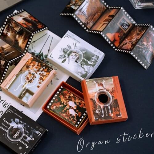 30pcs/pack retro Light and shadow memory Film sensation Decorative stickers DIY gift