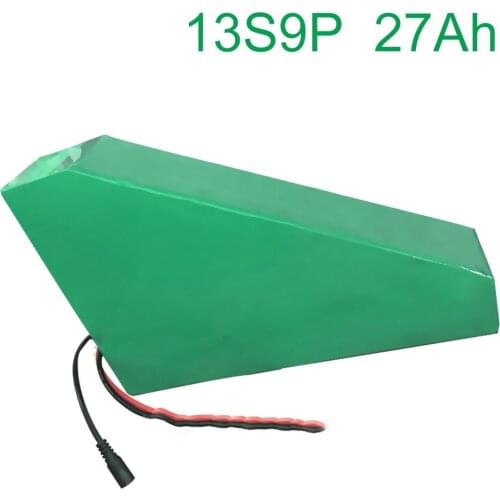 48V 27Ah 13S9P 18650 Li-ion Battery Pack E-Bike Ebike electric bicycle 330*310*200*70*70*45mm