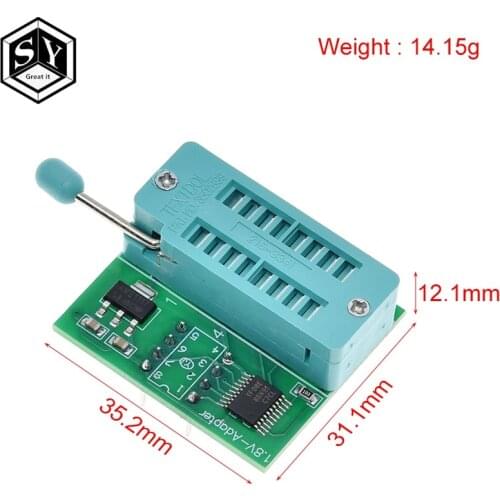 1.8V adapter for Iphone or motherboard 1.8V SPI Flash SOP8 DIP8 W25 MX25 use on programmers TL866CS TL866A EZP2010 EZP2013 CH341