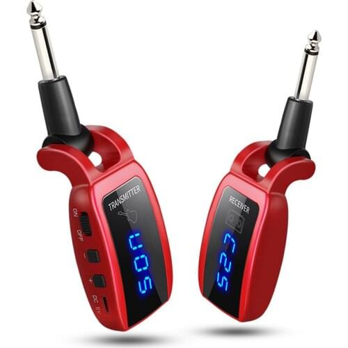 Wireless Guitar System Rechargeable Guitar Transmitter Receiver Set Electric Guitar Bass Pick Up