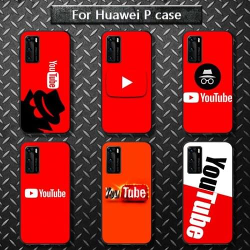 Hot Youtube logo Phone Case for huawei P40 pro lite P8 P9 P10 P20 P30 psmart 2019 2017 2018