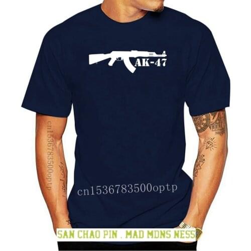 2018 Hot sale Fashion Mens AK-47 Rifle, T-shirt Tee shirt