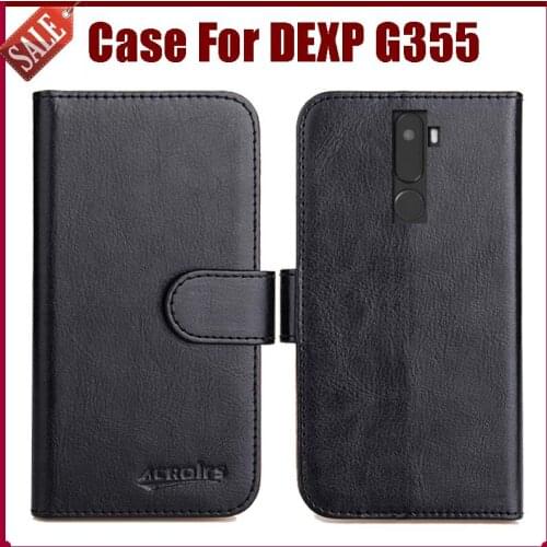 Hot Sale! DEXP G355 Case New Arrival 6 Colors High Quality Flip Leather Protective Cover For DEXP G355 Case Phone Bag