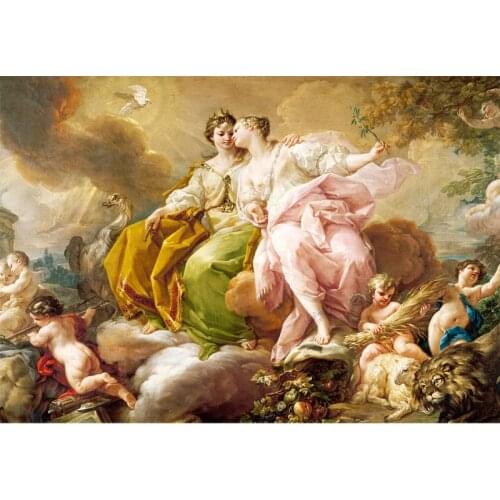 Europe Retro Angel Notre Dame Goddess Oil Painting By Numbers Figure Picture Coloring HandPainted Canvas Painting Wall Art Decor