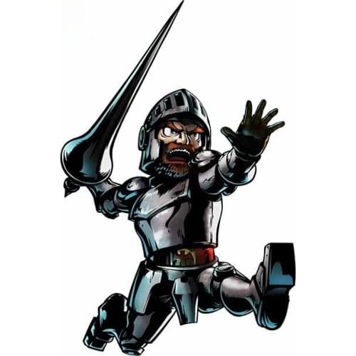 Cartoon Funny Car Stickers Decals Black Armor Ghost N Goblins Refrigerator Scratch-Proof Decal VAN Personality Graphics Kk