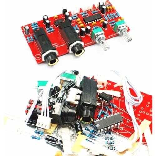 NE5532 PT2399 Digital Microphone Amplifier Board Karaoke Plate Reverb Preamplifier Reverberator Suite Components