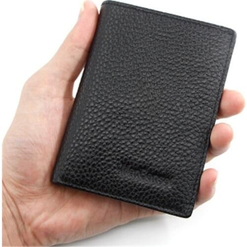 New Small Slim Mini Genuine Leather Men Wallet Male Purse Card Holder Short Design Purses Kashelek Partmone Cartera Para Hombre