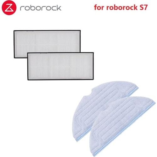 Original Roborock Vacuum Cleaner Spare Parts-VibraRise Mop Cloth-English-60-Blue Gray Suitable for Roborock S7 Accessories