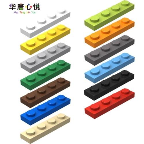 1X4 #3710 Normal Plate 20Pcs Creative DIY Models Classic Dots Elements Toys For Children Thick Figures Brick Compatible Building