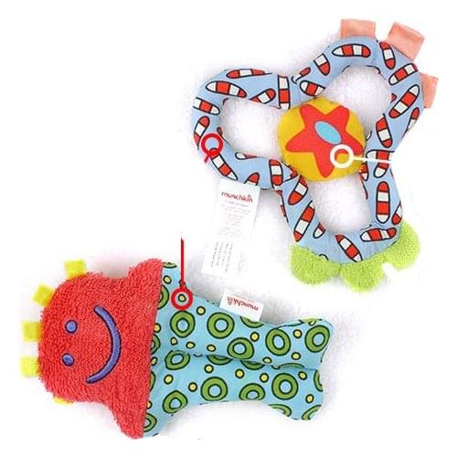 15cm Baby Rattles Mobiles Toy Clown Clover ring bell Infant Baby Grap Crib Stroller Toy 0+ months Plush Sound Newborn Play L0134