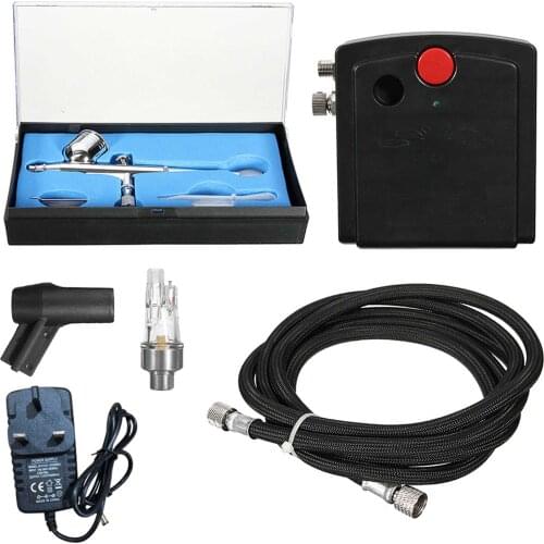 Professional Airbrush Air Compressor Kit for Tattoo with Small Pen Holder Air Tube Air Brush for Art Painting Manicure Craft