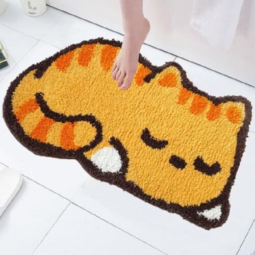 Drop Shipping Anti-Skid Door Mat Cartoon Cat Dog Print Rug Dining Room Carpet Floor Door Mat Home Bedroom Floor Mat