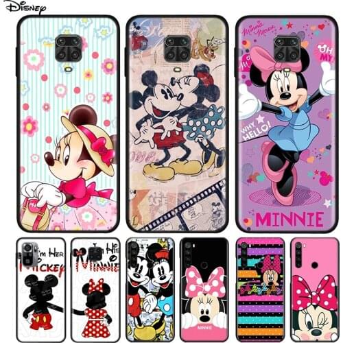 Silicone Cover Cute Minnie Mouse Girls For Xiaomi Redmi Note 10 10S 9 9C 9S Pro Max 9T 8T 8 7 6 5 Pro 5A 4X 4 Phone Case