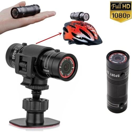Sport DV Camera 1080p Waterproof HD Mini Metal Helmet Outdoor Camera Bike Motorcycle Helmet Action Camera Video DV Camcorder