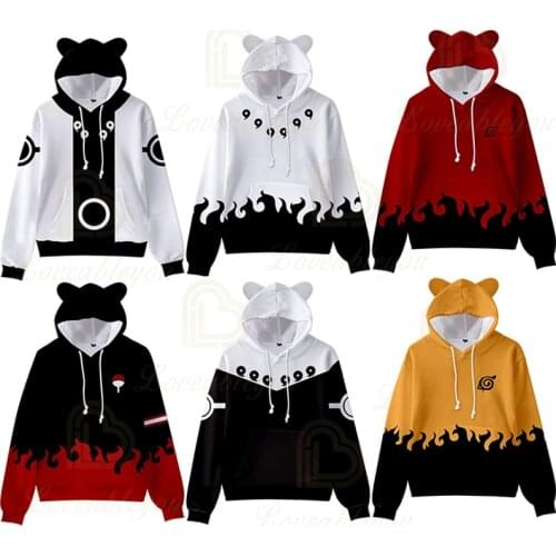 Cat Ear Sweatshirt Women Hoodie Kakashi Mujer 2020 Hoodie Cute Pullover Kids Boys Girls Cosplay Streetwears