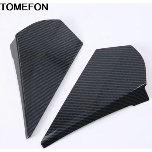 TOMEFON For Toyota C-HR CHR 2016 2017 2018 Wing Trim Tail Rear Side Window Triangle Decoration Cover Trim Exterior Accessory ABS
