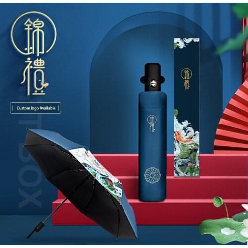 Automatic Folding Umbrella Female Male Ten Bone Car Luxury Large Business Umbrellas Men Rain Women Gift Parasol