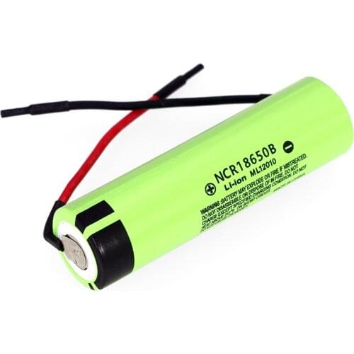 1 PCS... LiitoKala new original NCR18650B 3.7V 3400mAh 18650 Li-Ion Rechargeable Battery Welding Silica gel cable DIY