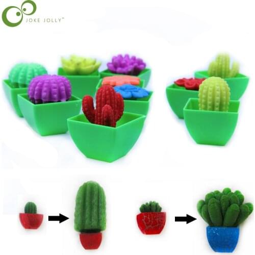 10pcs Growing In Water Flower Cactuse Bonsai Expansion Plant Toy Magic Toys for Children The Cactus Can Grow Toys GYH