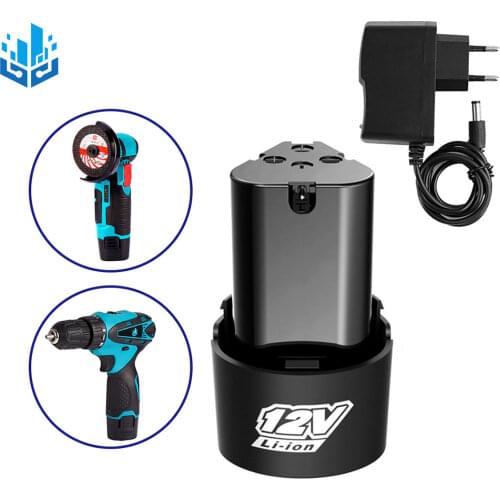 12V Household Rechargeable Lithium battery Universal For Power Tools Electric Screwdriver Electric Drill Angle Grinder Battery