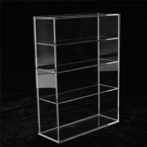 Acrylic Display Rack Four Layers Dustproof Storage Display Box For Craft Jewelry Toy Home Organization Holder
