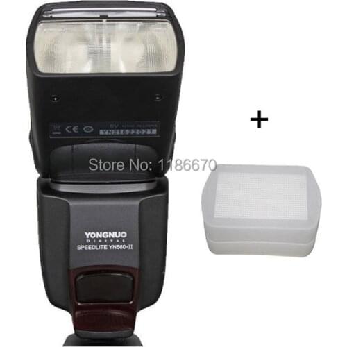 Free Ship+Track YongNuo YN560II YN-560 YN560 II 2 YN-560II Flash Speedlite Speedlight For Canon Nikon DSLR Camera +Free Diffuser
