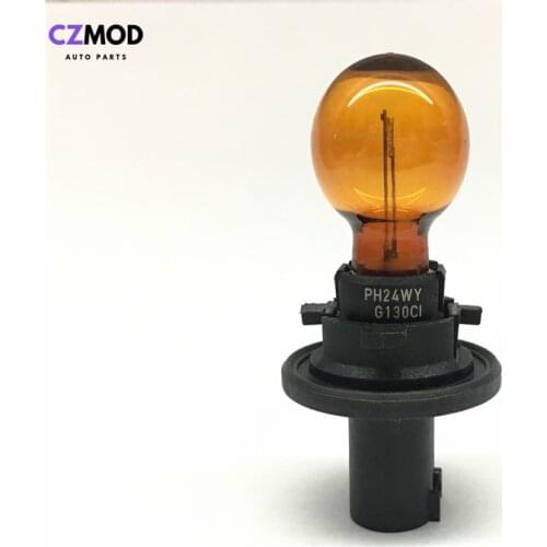 CZMOD Original PH24WY 12V 24W Amber Color Turn Signal Light Car Bulb PH24WY car accessories(Used)
