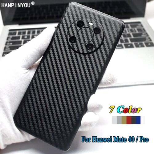 For Huawei Mate 40 Mate40 Pro 5G New Rear Cover Back Decal Skin 3D Carbon Fiber Phone Protective Sticker Film