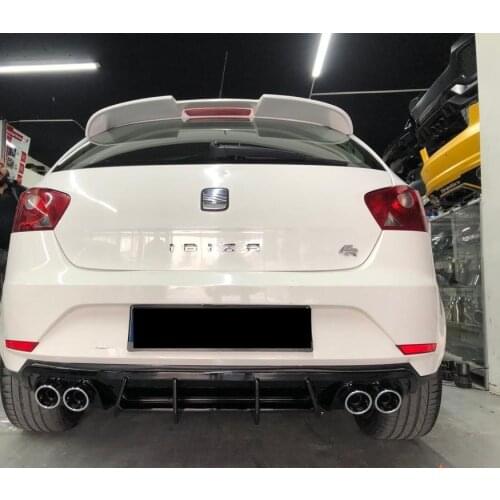 Seat Ibiza 6j Hatchback Sedan 2008 2009 2010 2011 2012 2013 2014 2015 2016 2017 Diffuser Car Accessory Rear Bumper Attachment