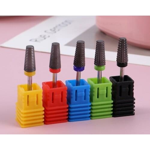 2021 new Ceramic Carbide Nail Drill Bit Rotate Burr Milling Nail Cutter Bits Electric Drill Machine For Manicure Pedicure Tools