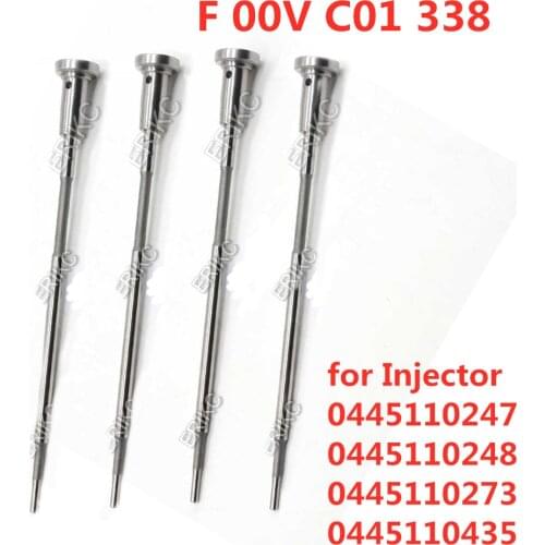 ERIKC 4pcs FooVC01338 Injector Valve F 00V C01 338 Auto Parts Control Valve F00V C01 338 for IVECO 504380470 0 445 110 247/ 273