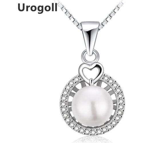 Hot Sale Fine Jewelry Genuine sterling silver jewelry 925 Sterling Silver Necklace for Women Fashion Pearl Jewelry Gifts