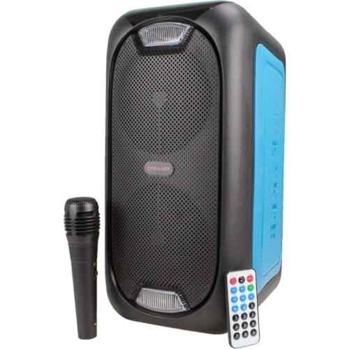 Karaoke With Microphone Portable Radio Led Karaoke Music System with Bluetooth HT-86A Aux Big Speaker Large
