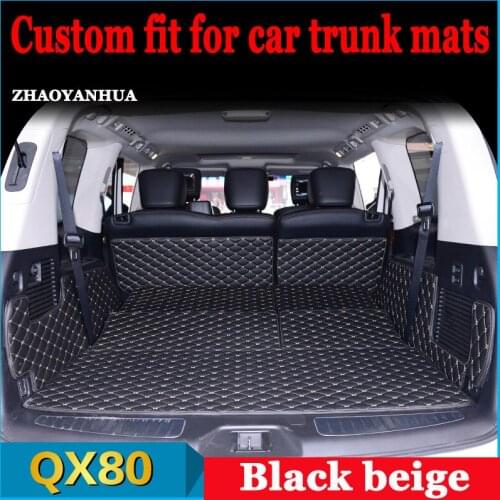 Custom fit car trunk mat for Infiniti JX35 fX35 QX50 QX56 QX60 QX80 QX70 carstyling all weather carpet liner