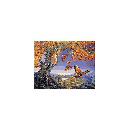 MaHuaf-W061 Dream Heaven paintings for living room wall coloring by numbers on canvas for home decor